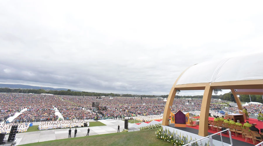 El Parque FÃ©nix de DublÃ­n durante la Misa. Foto: Vatican Media