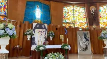 Interior de la parroquia maronita de Nuestra Señora del Líbano. Crédito: Cortesía de Erick Galicia.
