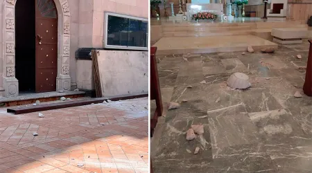 Iglesia de la tierra de San José Sánchez del Río sufre daños durante sismo en México
