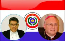 Mons. Pastor Cuquejo. Foto: Conferencia Episcopal Paraguaya / Mons. Rogelio Livieres. Foto: Diócesis de Ciudad del Este