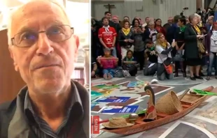 Paulo Suess. Cru00e9dito: Vatican News alemu00e1n / Una imagen de la ceremonia del 7 de octubre en San Pedro. Cru00e9dito: Youtube Vatican News 