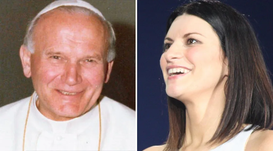 Laura Pausini celebra primera Comunión de su hija con frase de Juan Pablo II