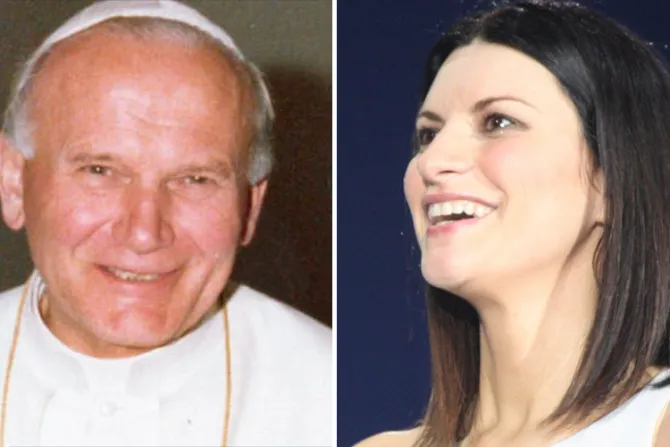 Laura Pausini celebra primera Comunión de su hija con frase de Juan Pablo II