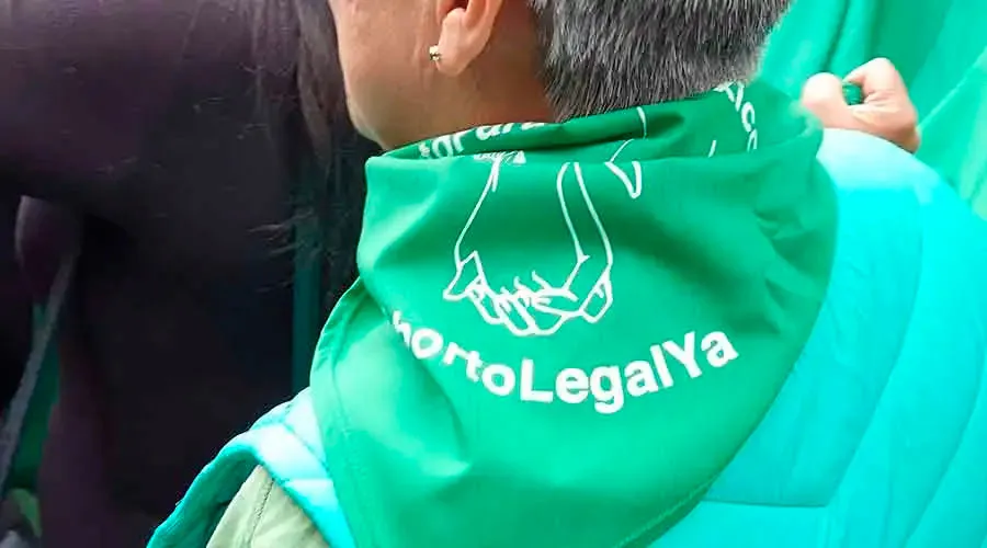 El pañuelo verde abortista y feminista. Crédito: David Ramos / ACI Prensa?w=200&h=150