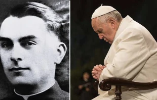 Pedro Pablo Oros. Cru00e9dito: Causa de los santos. Papa Francisco. Cru00e9dito: Vatican Media 