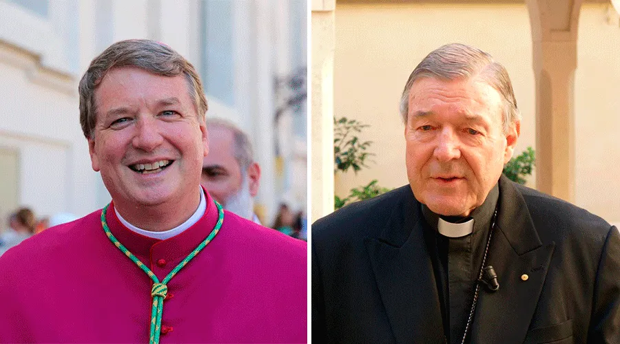 Mons. Anthony Fisher (izquierda), Cardenal George Pell (derecha) / Crédito: ACI Prensa?w=200&h=150