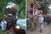Miembros de las Fuerzas Armadas y de Seguridad peregrinaron a santuario mariano