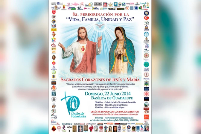 Mexicanos peregrinan a la Virgen de Guadalupe para pedirle el fin del aborto