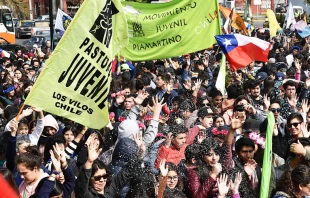 25 Peregrinaciu00f3n Juvenil al Santuario del San Alberto Hurtado. Foto: Arzobispado de Santiago de Chile 