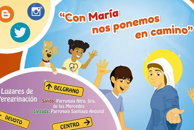 Cientos de niños participarán en peregrinación mariana en Argentina