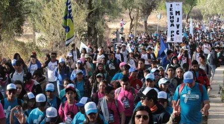 Más de 37 mil jóvenes peregrinaron al monumento a Cristo Rey en México