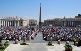 Peregrinos en la Plaza de San Pedro / Foto: Daniel Ibu00e1u00f1ez (ACI Prensa) 