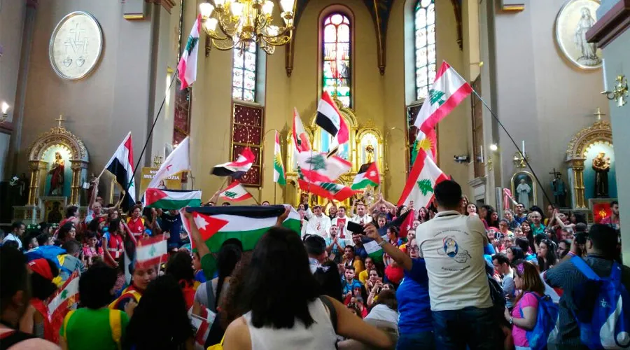 Peregrinos de Irak, Siria, Pakistán, Jordania y Líbano en Cracovia. Foto: María Ximena Rondón (ACI Prensa)?w=200&h=150