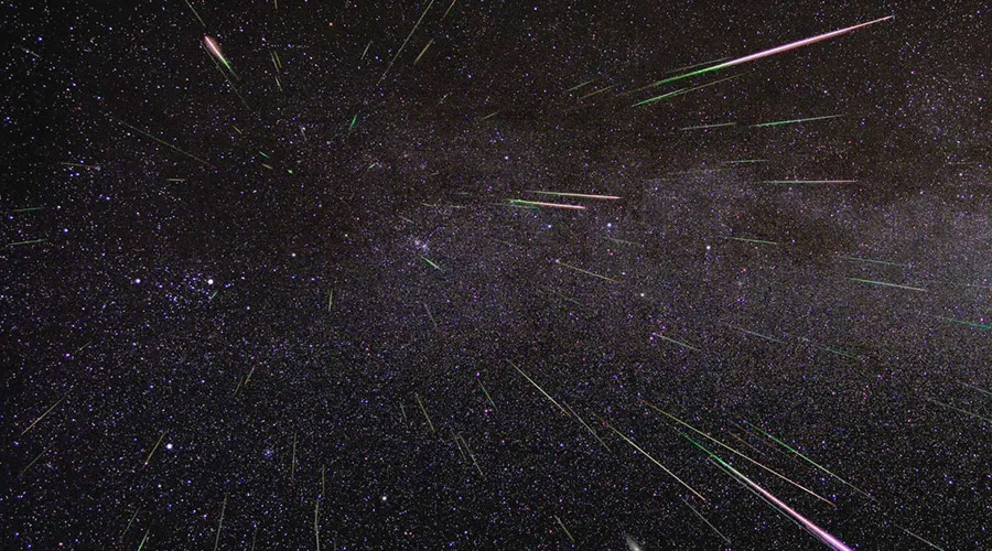 Lluvia de meteoros de las Perseidas en 2009. Foto: NASA/JPL.