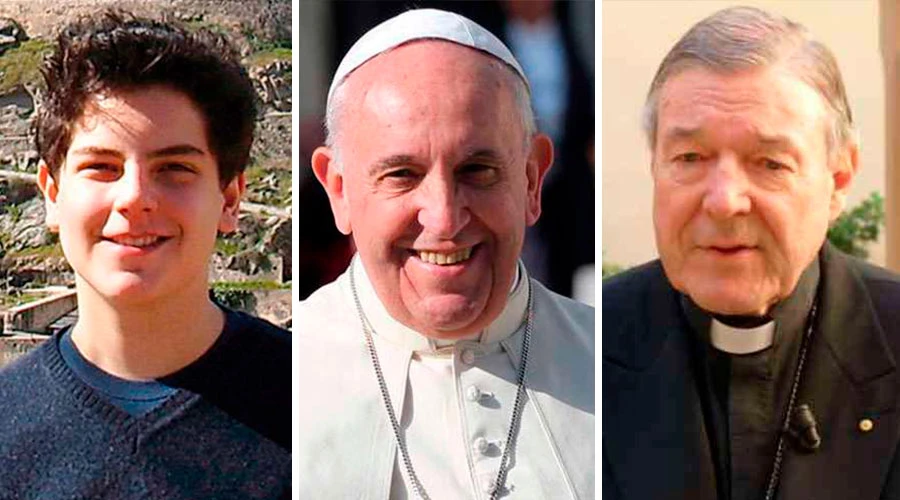 Beato Carlo Acutis, Papa Francisco y Cardenal George Pell?w=200&h=150