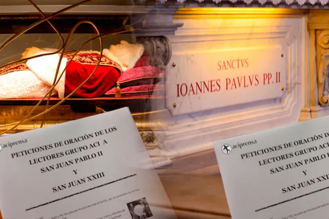 Grupo ACI lleva cerca de 7 mil intenciones de oración a tumbas de los nuevos Papas santos