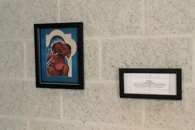 Roban de universidad católica una polémica pintura vinculada a George Floyd