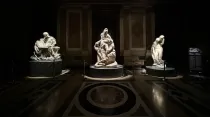 Exposición de las Piedades de Miguel Ángel en los Museos Vaticanos. Crédito: Museos Vaticanos