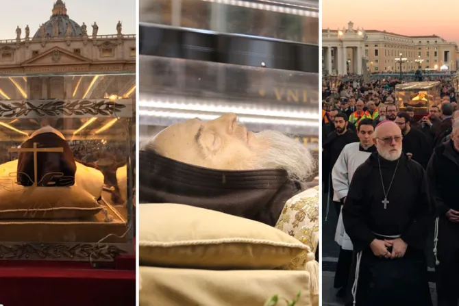 VIDEO y FOTOS: Multitud acompañó al Padre Pío hasta San Pedro en el Vaticano