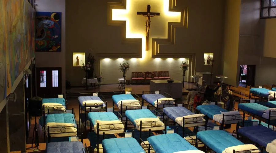 Plan Código Azul en Parroquia de la Santa Cruz / Foto: Comunicaciones Jesuitas Chile