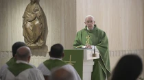 El Papa Francisco durante su homilu00eda. Foto: L'Osservatore Romano