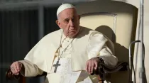 El Papa Francisco en la Audiencia General de este miércoles. Crédito: Vatican Media