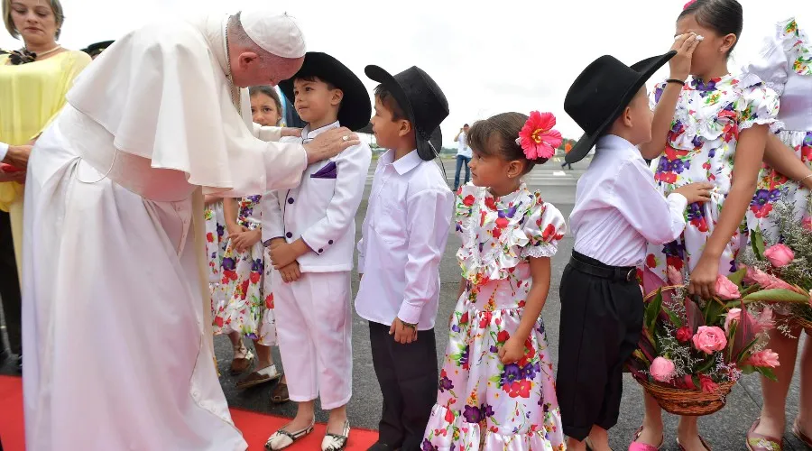 EL Papa Francisco en Colombia. Crédito: Vatican Media