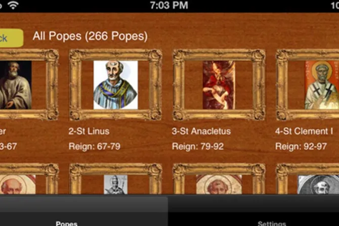 Crean aplicación de Enciclopedia de los Papas para celulares