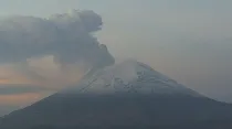 Imagen del volcán Popocatépetl este 24 de mayo. Crédito: Centro Nacional de Prevención de Desastres (CENAPRED) del Gobierno de México.