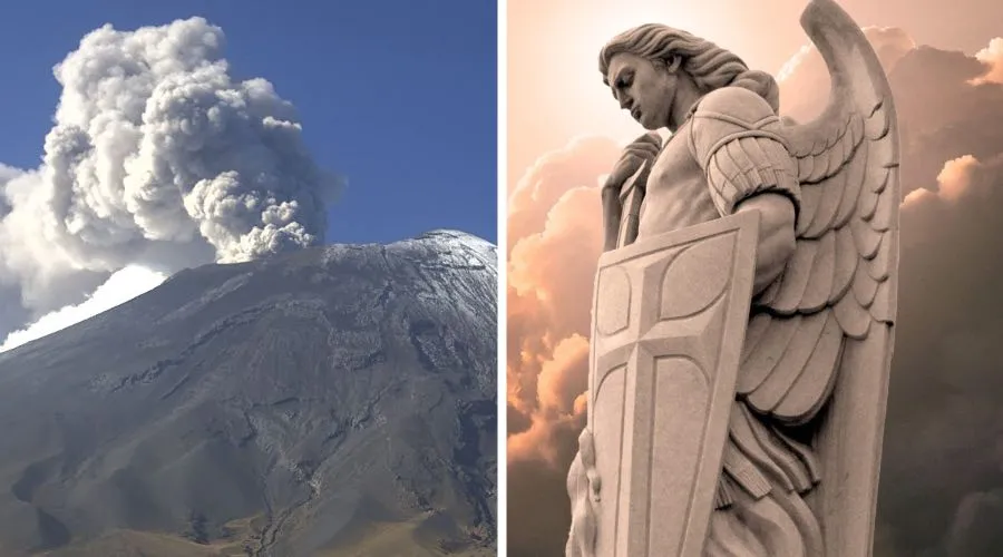 Ante estreno de película de San Miguel Arcángel piden su intercesión para detener al Popocatépetl