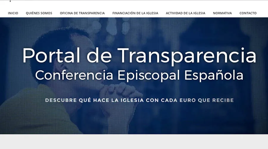Entrada del Portal de Transparencia de la Conferencia Episcopal Española. Foto: CEE. ?w=200&h=150