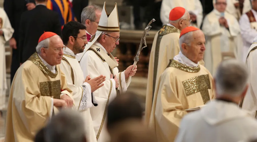 El Papa en la Misa Crismal. Foto: Daniel Ibáñez / ACI Prensa