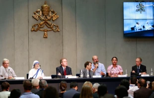 El Vaticano presenta la canonizaciu00f3n. Foto: Daniel Ibu00e1u00f1ez / ACI Prensa 