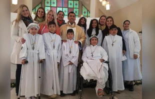 Primera Comuniu00f3n y Confirmaciu00f3n Hospital Instituto Prevision Social, Asunciu00f3n / Foto: Pastoral de Pediatru00eda 