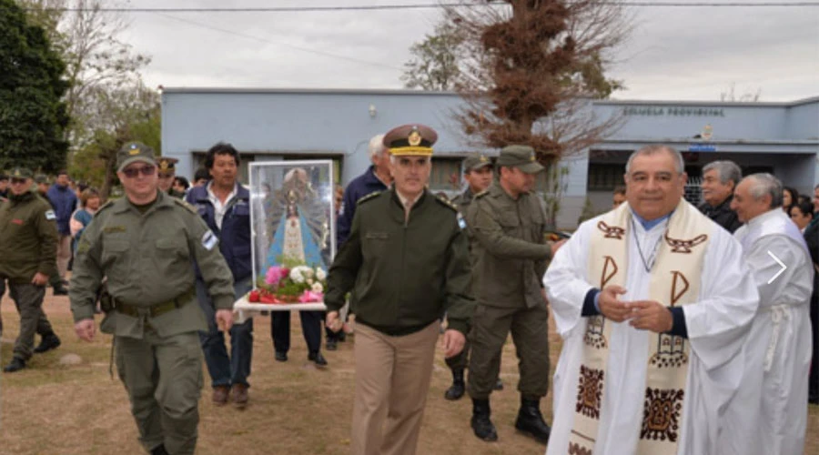 Procesión de la Virgen de Luján en la Gendarmería Nacional Argentina. Foto: Obispado Castrense de Argentina?w=200&h=150