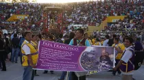 Procesión de ingreso del Señor Cautivo de Ayabaca en primer día de X Congreso Nacional Eucarístico en Piura. Foto: David Ramos / ACI Prensa