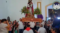 Vía Crucis al interior de la Catedral de Matagalpa. Crédito: Diócesis Media - Catedral San Pedro Apóstol