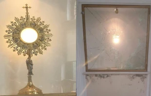 Profanaciu00f3n en Capilla de Adoraciu00f3n Perpetua en Parroquia Sagrado Corazu00f3n de City Bell / Arzobispado de La Plata, Argentina 