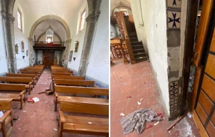 Imu00e1genes de la Capilla profanada. Cru00e9dito: Arquidiu00f3cesis Primada de Mu00e9xico 