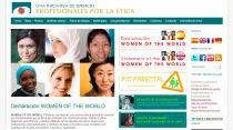 Captura de pantalla de sitio web de Profesionales por la Ética.