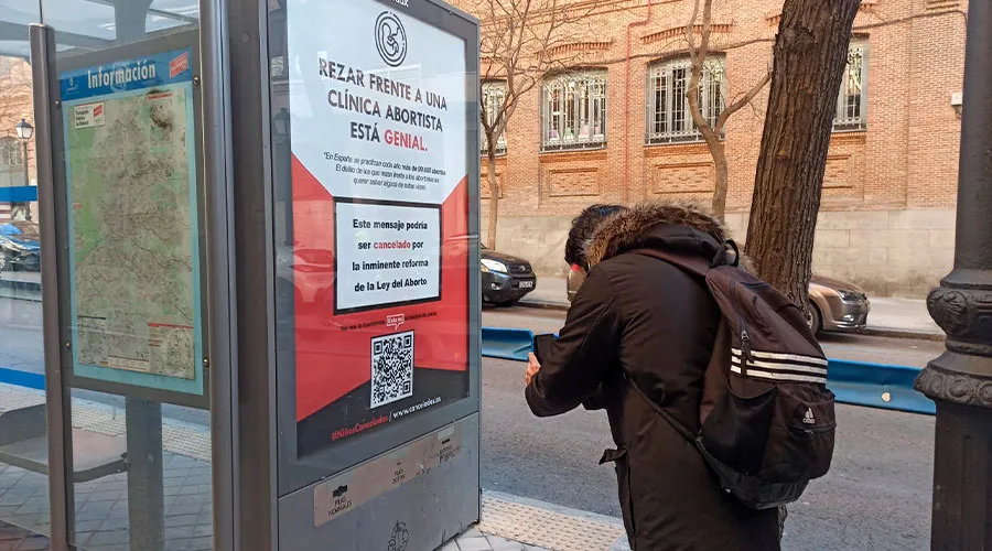 Campaña de “Cancelados” en las calles de España (enero 2022) / Crédito: Asociación Católica de Propagandistas (ACdP)