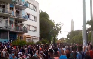 Protestas en La Habana contra el gobierno de Cuba, 12 de julio de 2021 / Cru00e9dito: Wikimedia Commons (CC BY 3.0) 