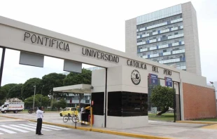 Exteriores de la Pontificia Universidad Catu00f3lica del Peru00fa. Foto: Sitio web PUCP. 