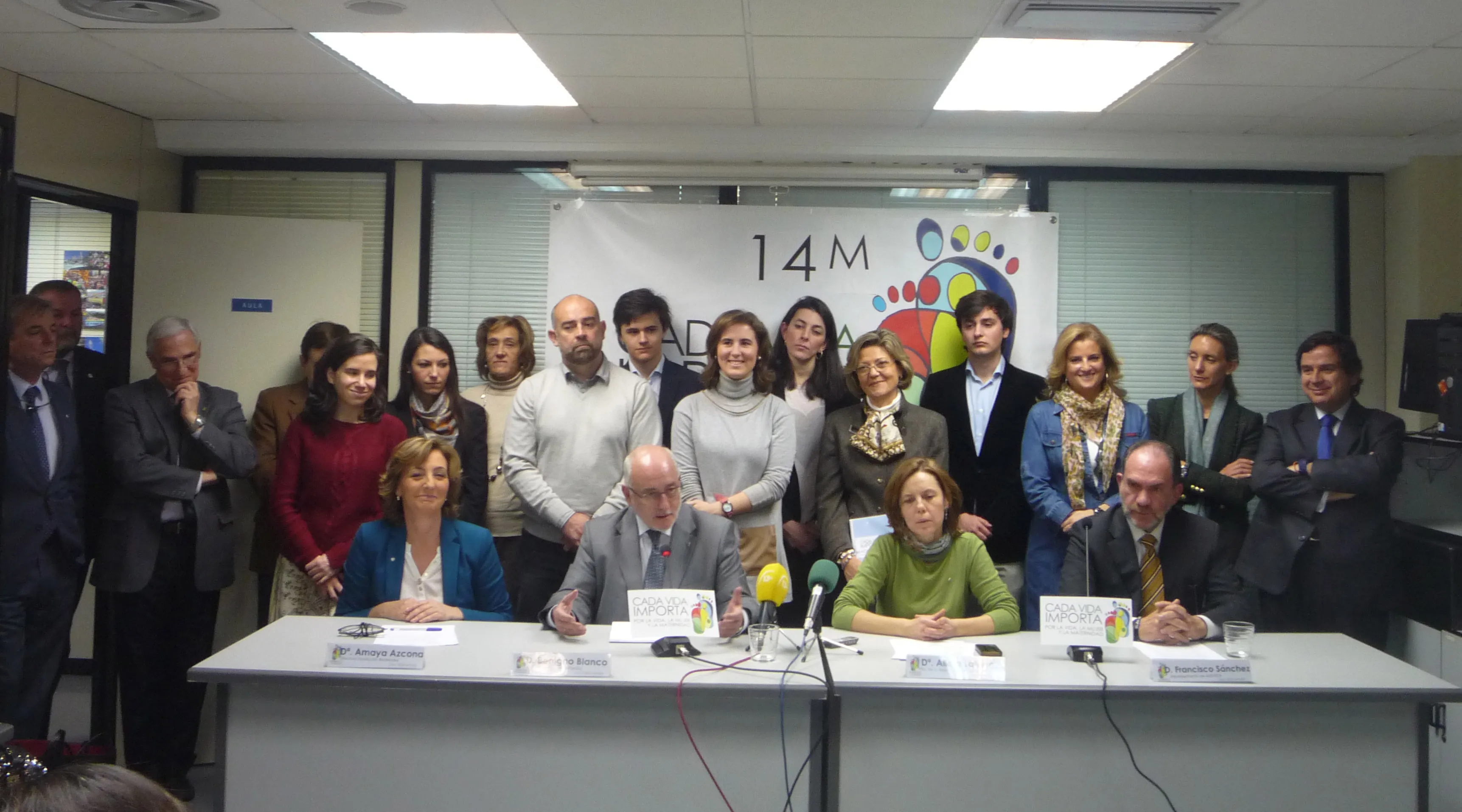 Principales representantes de asociaciones pro vida en España. Foto: Red Madre