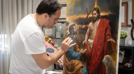 Artista explica el significado del sello postal del Vaticano para Pascua 2023