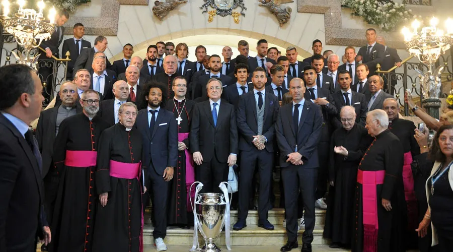 Champions League: Real Madrid ofrece campeonato a la Virgen [FOTOS]