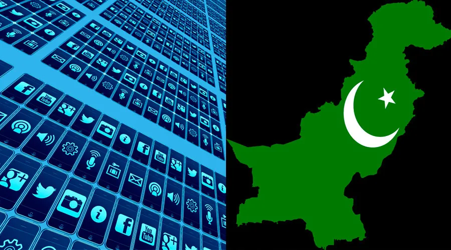 Redes sociales / Mapa de Pakistán: Crédito: Pixabay, dominio público