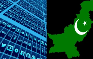 Redes sociales / Mapa de Pakistu00e1n: Cru00e9dito: Pixabay, dominio pu00fablico 