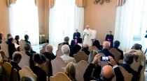 El Papa en el encuentro: Foto: L'Osservatore Romano