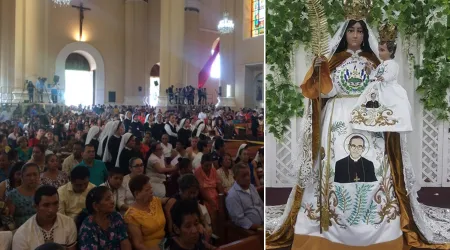 Miles de fieles celebraron a la Virgen María en El Salvador